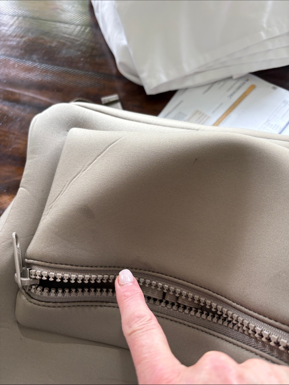 Dagne Dover Backpack in Taupe Neutral - Picture 13 of 14